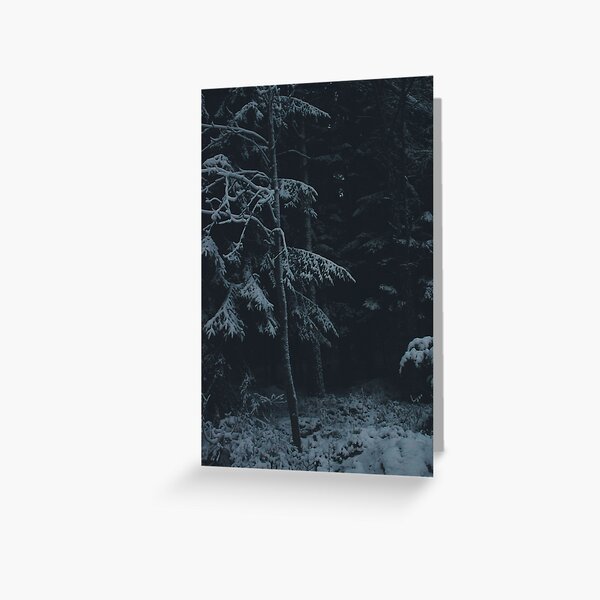 Winter Dark Greeting Card