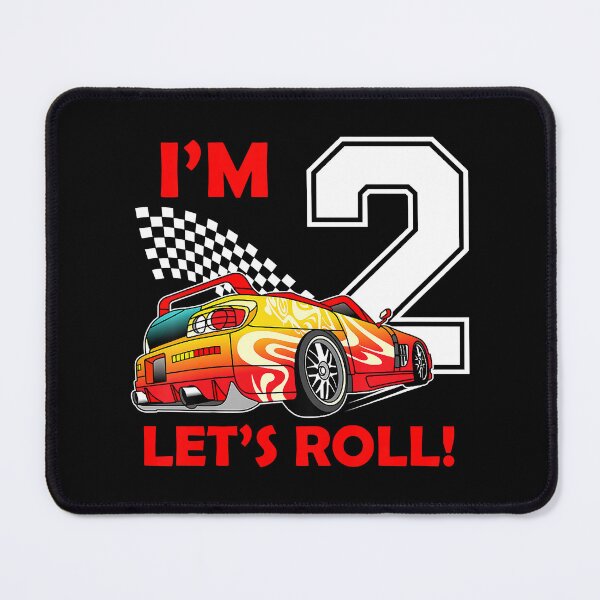 Item preview, I'm 2 Let's Roll Race Car 2nd Birthday 2 Boy Toddler BDay Racing Car Driver designed and sold by MalloWilli.
