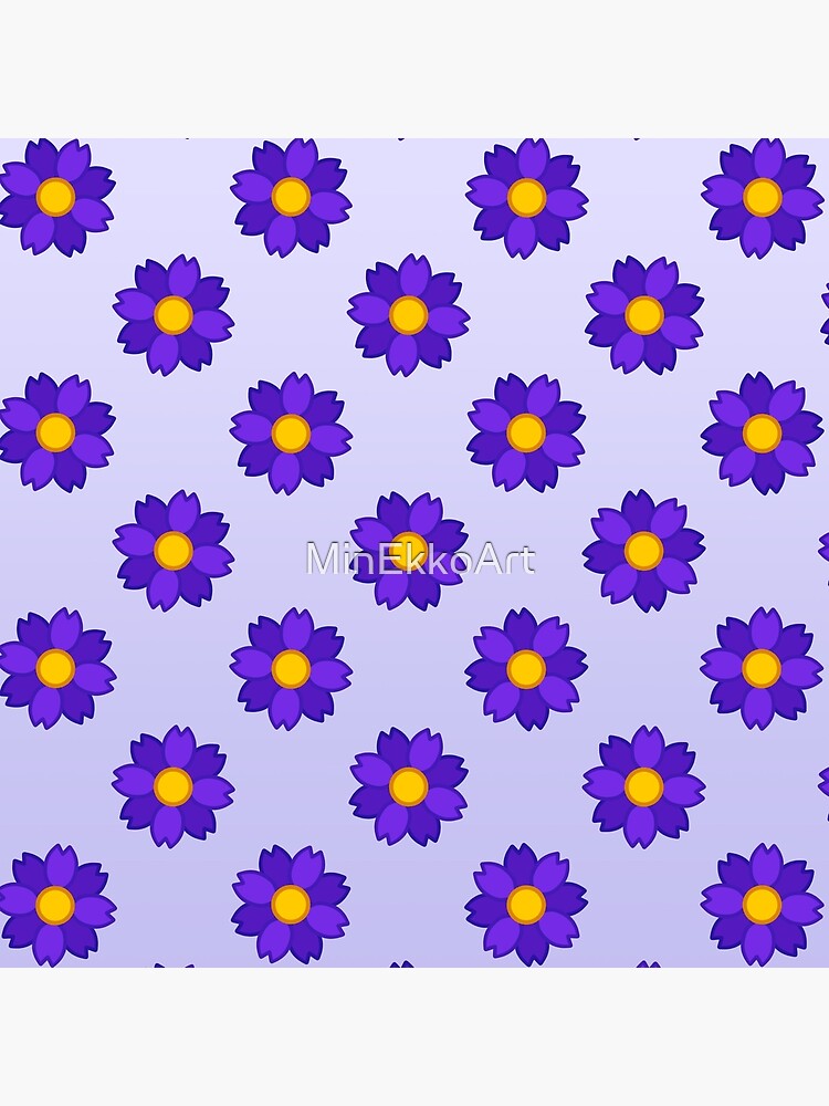 Small purple flowers pattern by MinEkkoArt