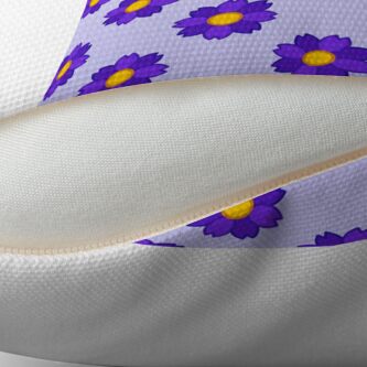 Alternate view of Small purple flowers pattern Throw Pillow
