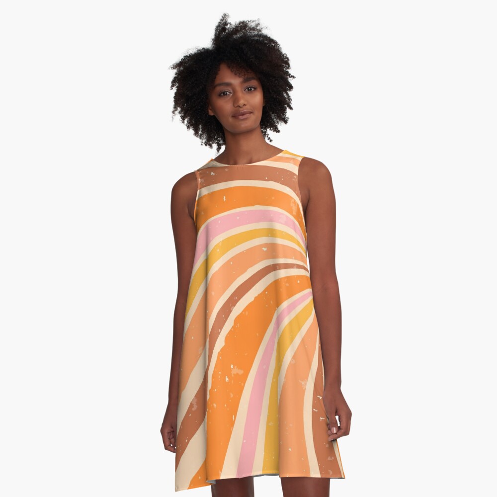 Groovy Pattern A-Line Dress