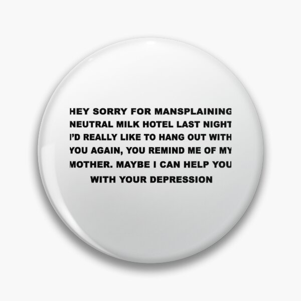 Item preview, Sorry For Mansplaining Neutral Milk Hotel Active  designed and sold by sandersteandre1.