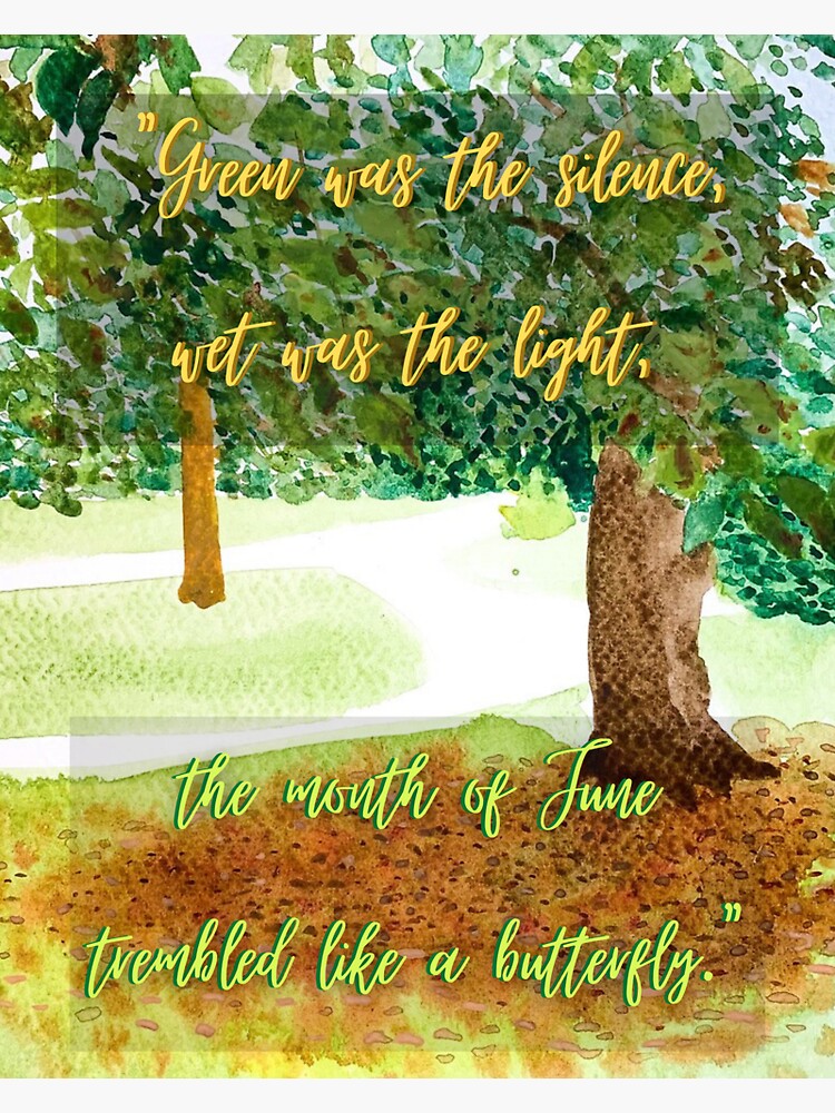 Green was the silence, wet was the light by PralineRose