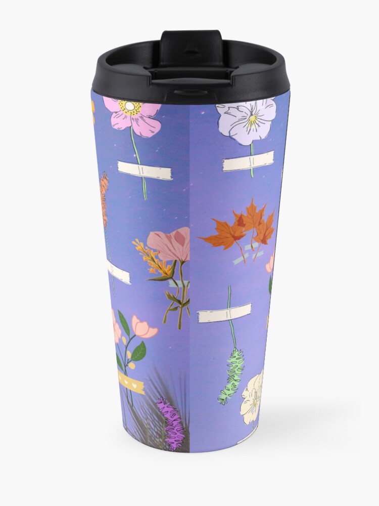 Alternate view of Taped flowers Travel Mug