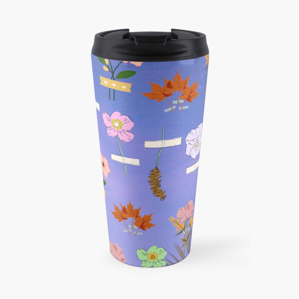 Taped flowers Travel Mug