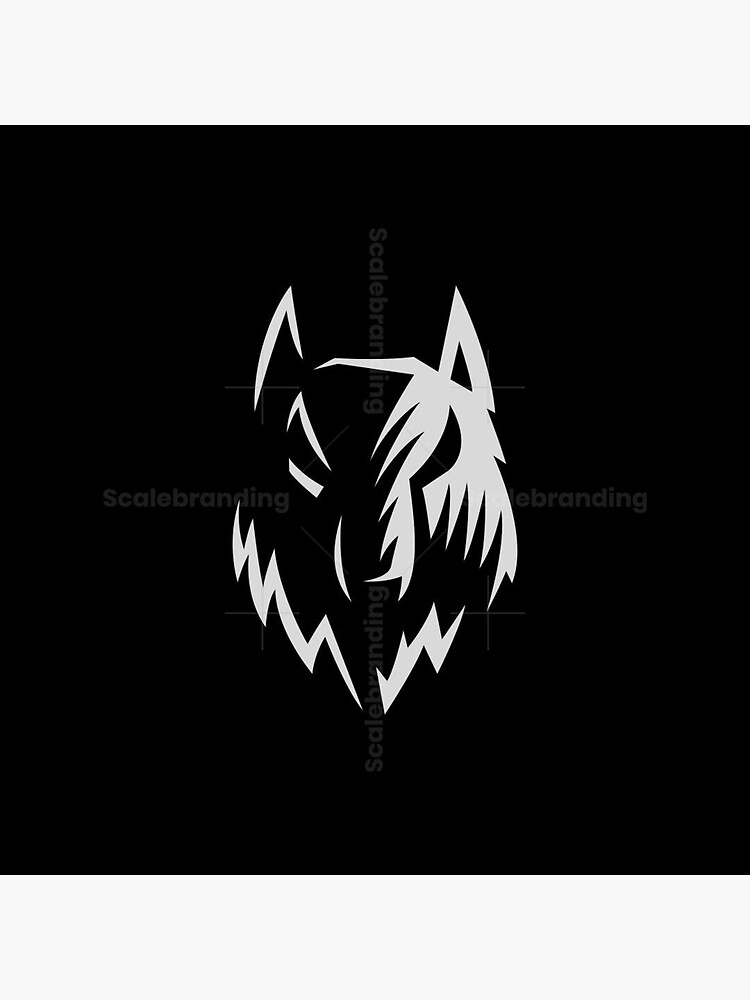 "Wolf (red moon) style" Sticker for Sale by WolfIndustry Redbubble