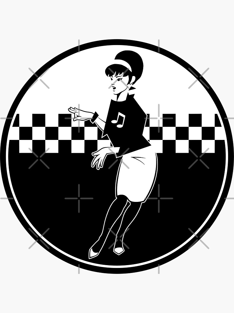 Ska girl sticker by THEBOLDBOY