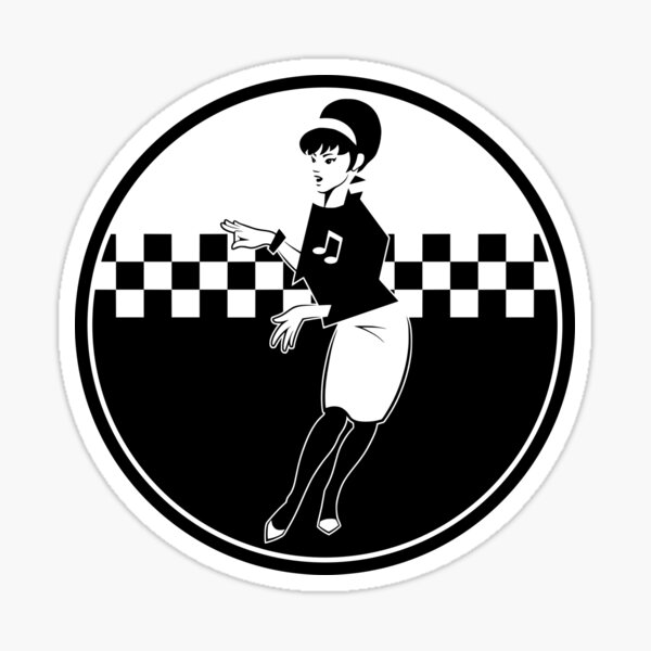 Item preview, Ska girl sticker designed and sold by THEBOLDBOY.