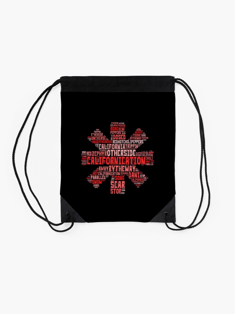 Disover big red hot chili peppers design Drawstring Bag