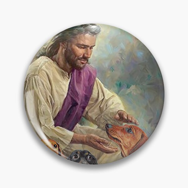 Item preview, Dachshund Restored Gospel of Jesus art designed and sold by cevyl49.