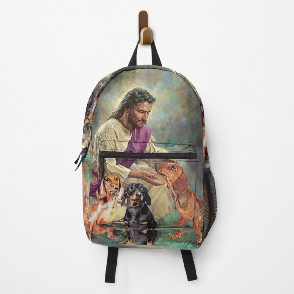 Item preview, Dachshund Restored Gospel of Jesus art designed and sold by cevyl49.