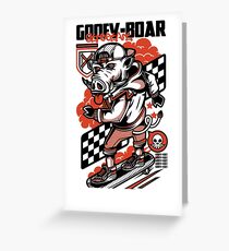 Goofy Boar Light Greeting Card