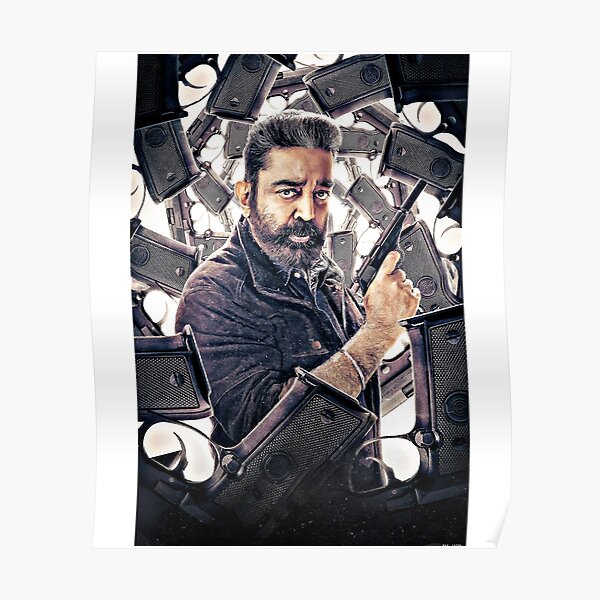 "kamal hassan vikram movie" Poster for Sale by pixel4ttoday Redbubble
