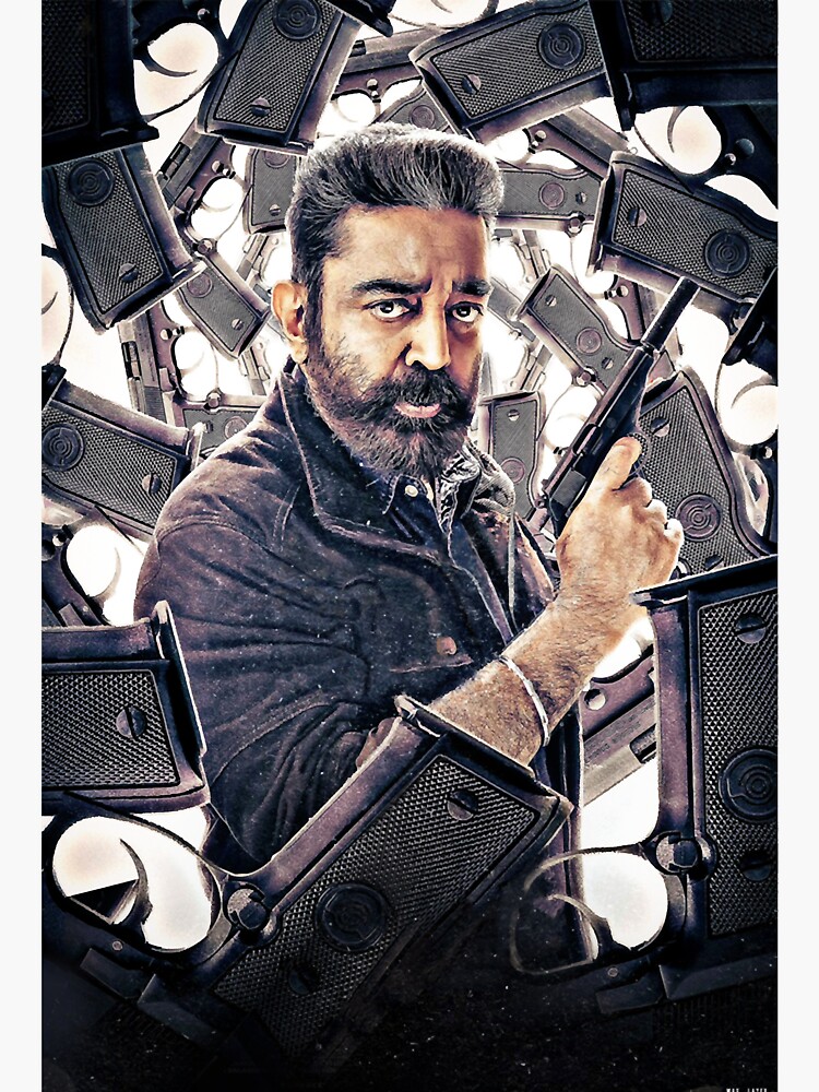 "kamal hassan vikram movie" Sticker by pixel4ttoday Redbubble