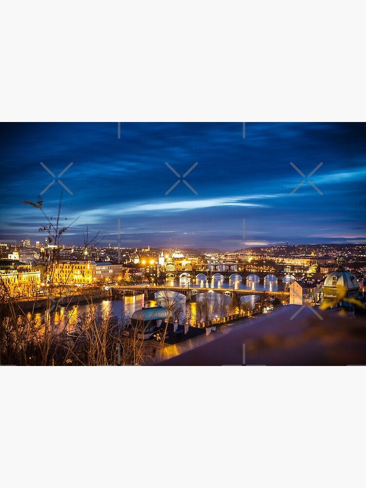 Prague - the golden city in the night by nobelbunt