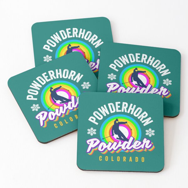 Item preview, Powderhorn Ski Colorado Retro Color Powder Co skiing Gear Pullover    designed and sold by ClaraDeenaz.