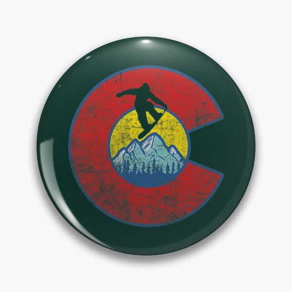 Item preview, Retro Colorado Flag Snowboarder Tee - Snowboarding Mountain    designed and sold by ClaraDeenaz.