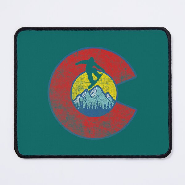 Item preview, Retro Colorado Flag Snowboarder Tee - Snowboarding Mountain    designed and sold by ClaraDeenaz.