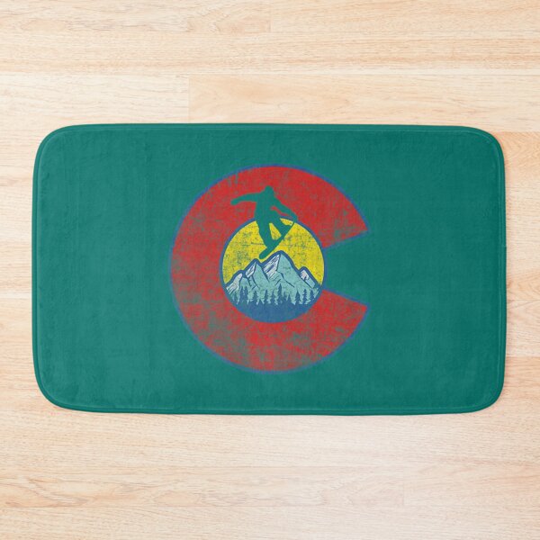 Item preview, Retro Colorado Flag Snowboarder Tee - Snowboarding Mountain    designed and sold by ClaraDeenaz.