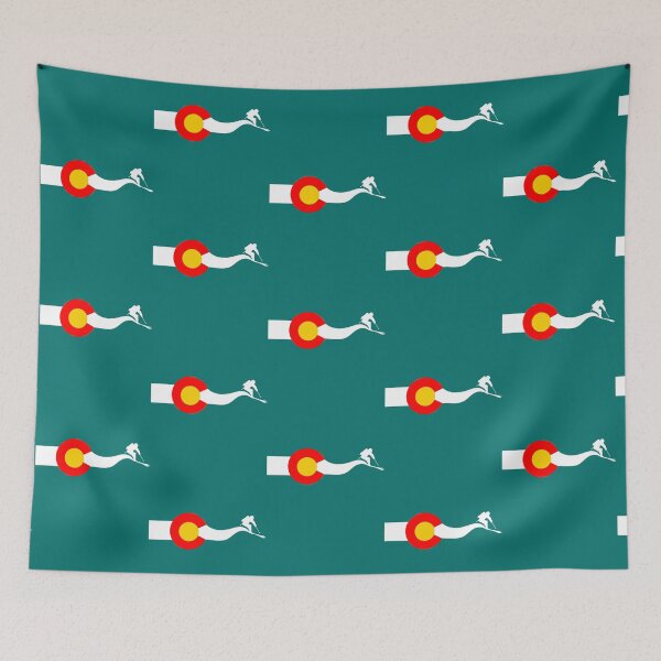 Item preview, Ski Colorado Flag   designed and sold by ClaraDeenaz.