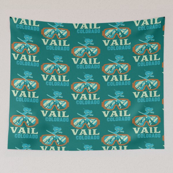Item preview, Vail Colorado Mountain Vintage Retro Skiing and Snowboarding Premium   designed and sold by ClaraDeenaz.