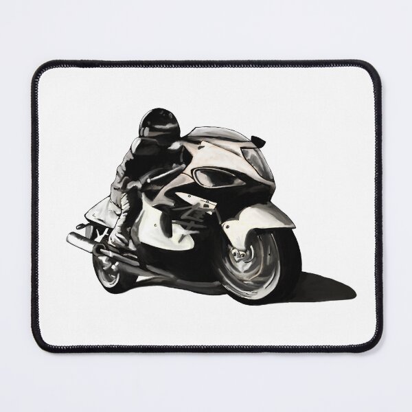 Item preview, black and white Motorbike drawing designed and sold by KaisPrints.