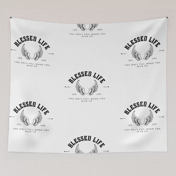 Item preview, Blessed life  (black logo) designed and sold by Disturbed-Mind.