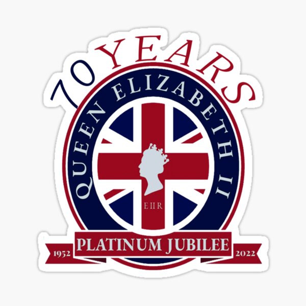 "Queens Jubilee platinum jubilee" Sticker for Sale by Redbubble