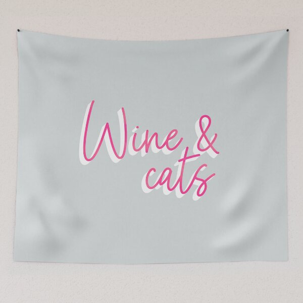 Item preview, Wine & Cats designed and sold by KatyClemmans.