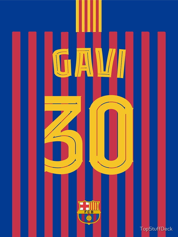 Gavi barcelona football jersey number 30 Sticker for Sale by  Justtrendytees in 2023