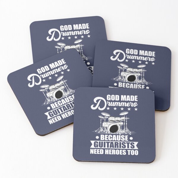 Item preview, God Made Drummers Because Guitarists Rock Band Mem designed and sold by ShoeDaisy.