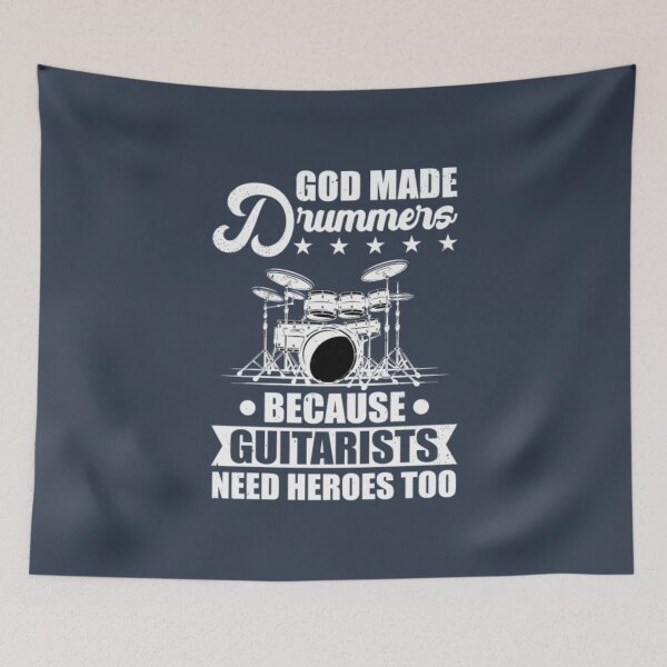 Item preview, God Made Drummers Because Guitarists Rock Band Mem designed and sold by ShoeDaisy.