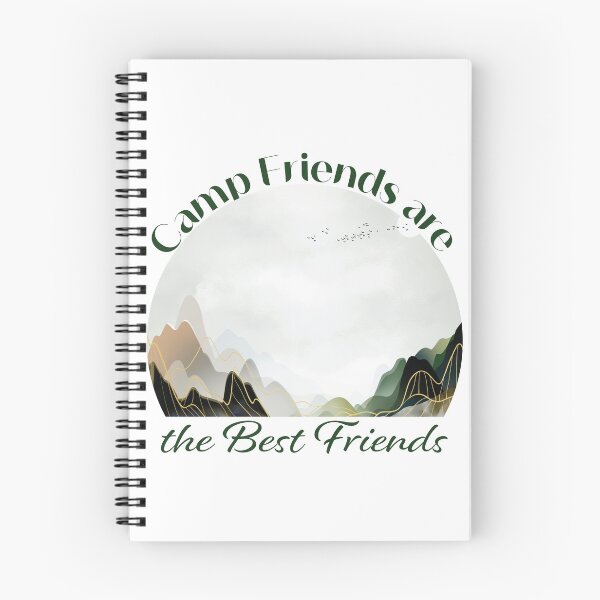 Item preview, Camp Friends are the Best Friends - Green Mountains designed and sold by Unaiza Khalid.