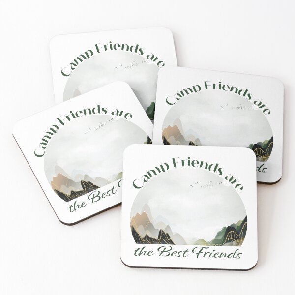 Item preview, Camp Friends are the Best Friends - Green Mountains designed and sold by Unaiza Khalid.