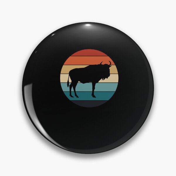 Item preview, Retro Africa Wildebeest Animal designed and sold by ornamio.