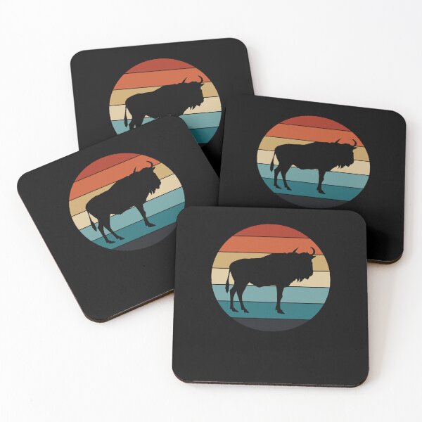 Item preview, Retro Africa Wildebeest Animal designed and sold by ornamio.