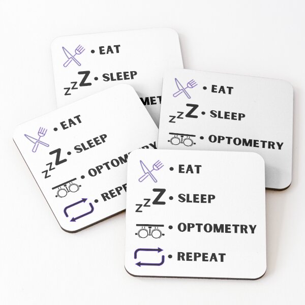 Item preview, Eat Sleep Optometry Repeat Funny T-shirt men gift women gift designed and sold by InnovantDesigns.