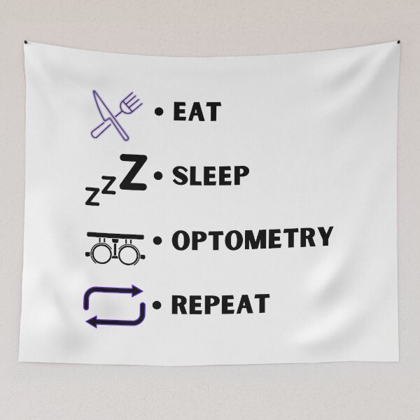Item preview, Eat Sleep Optometry Repeat Funny T-shirt men gift women gift designed and sold by InnovantDesigns.