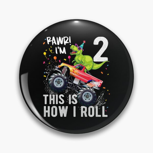Item preview, Rawr I'm 2 This Is How I Roll T Rex Dinosaur Monster Truck 2nd Birthday Boys And Girls designed and sold by MalloWilli.