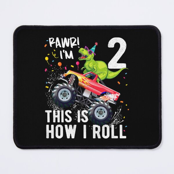 Item preview, Rawr I'm 2 This Is How I Roll T Rex Dinosaur Monster Truck 2nd Birthday Boys And Girls designed and sold by MalloWilli.