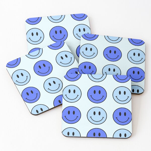 Artikelvorschau, Blaues Smiley-Muster entworfen und verkauft von q-carroll.