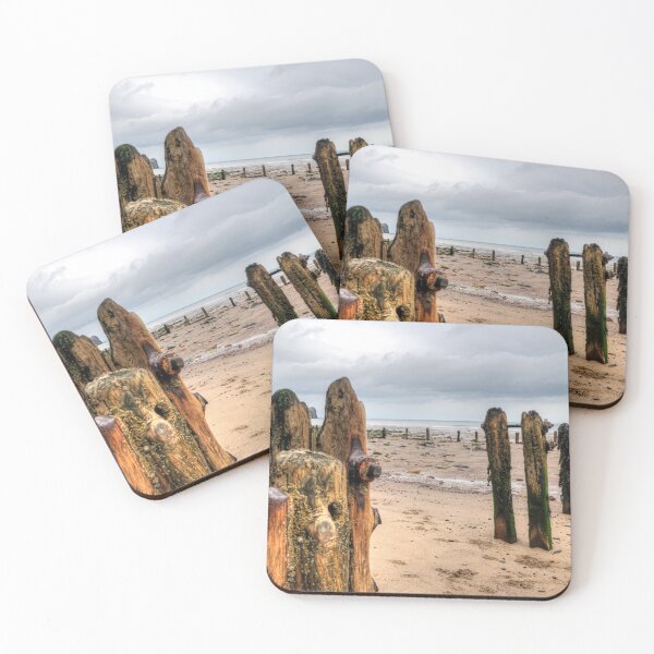 Item preview, Worn Groyne At Sandsend Beach, Yorkshire, UK designed and sold by Paul Thompson Photography.