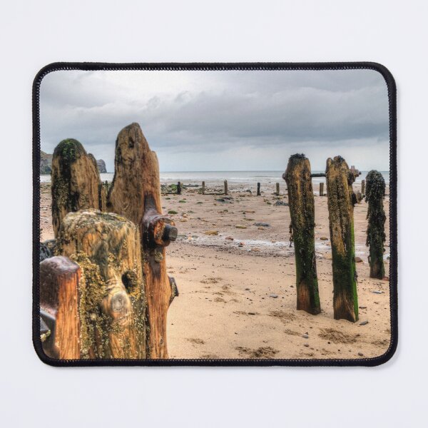 Item preview, Worn Groyne At Sandsend Beach, Yorkshire, UK designed and sold by Paul Thompson Photography.