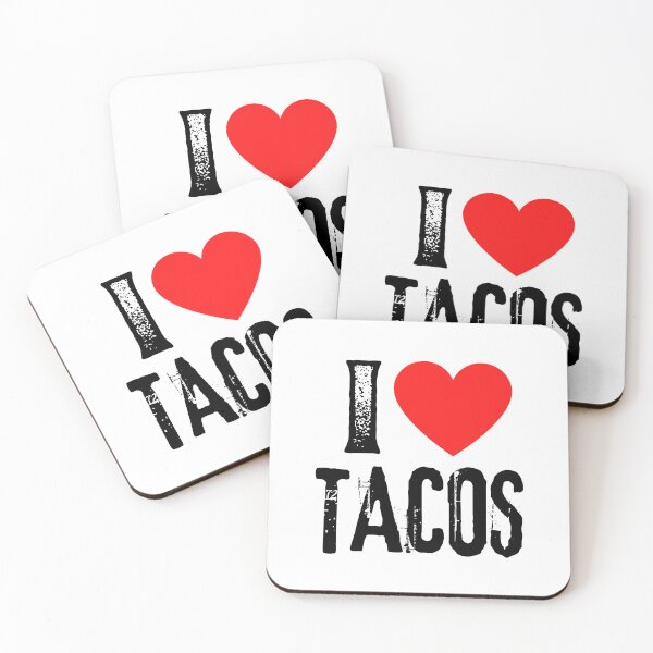 Item preview, I Love Tacos - I Heart Mexican Food Lover Gift designed and sold by foodiemarie.