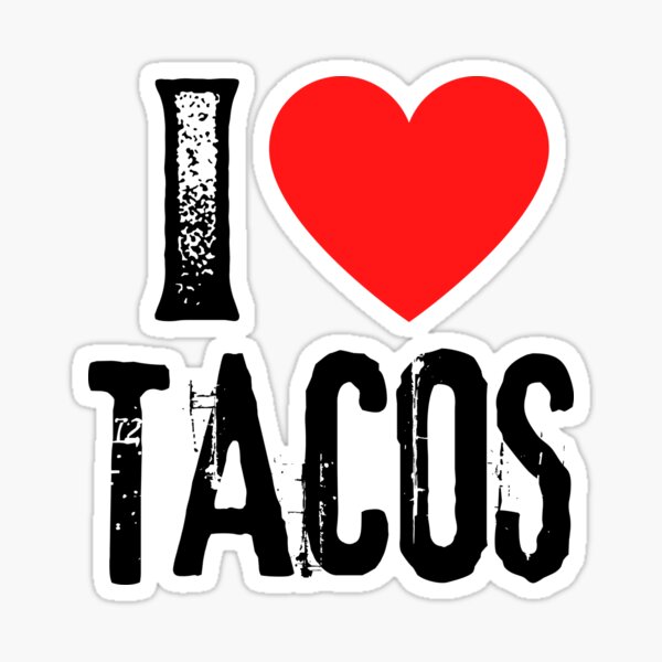 Item preview, I Love Tacos - I Heart Mexican Food Lover Gift designed and sold by foodiemarie.