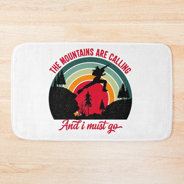 Item preview, The mountains are calling and I must go - red designed and sold by Unaiza Khalid.