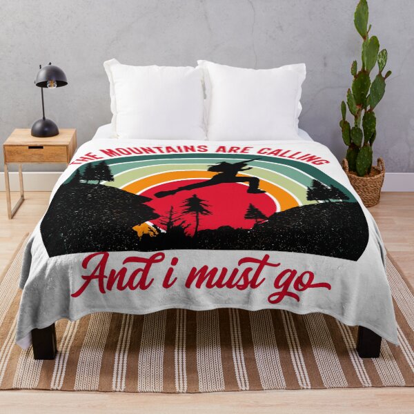 Item preview, The mountains are calling and I must go - red designed and sold by Unaiza Khalid.