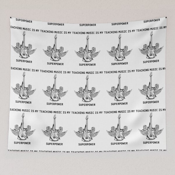 Item preview, Teaching Music Is My Superpower  designed and sold by bsrishika.