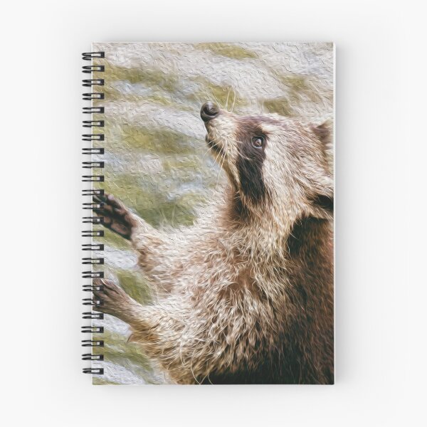 Item preview, Cute Racoon Begging for food designed and sold by friendlyfauna.