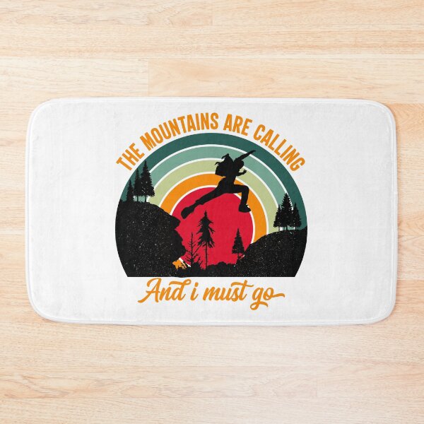 Item preview, The mountains are calling and I must go - orange designed and sold by Unaiza Khalid.